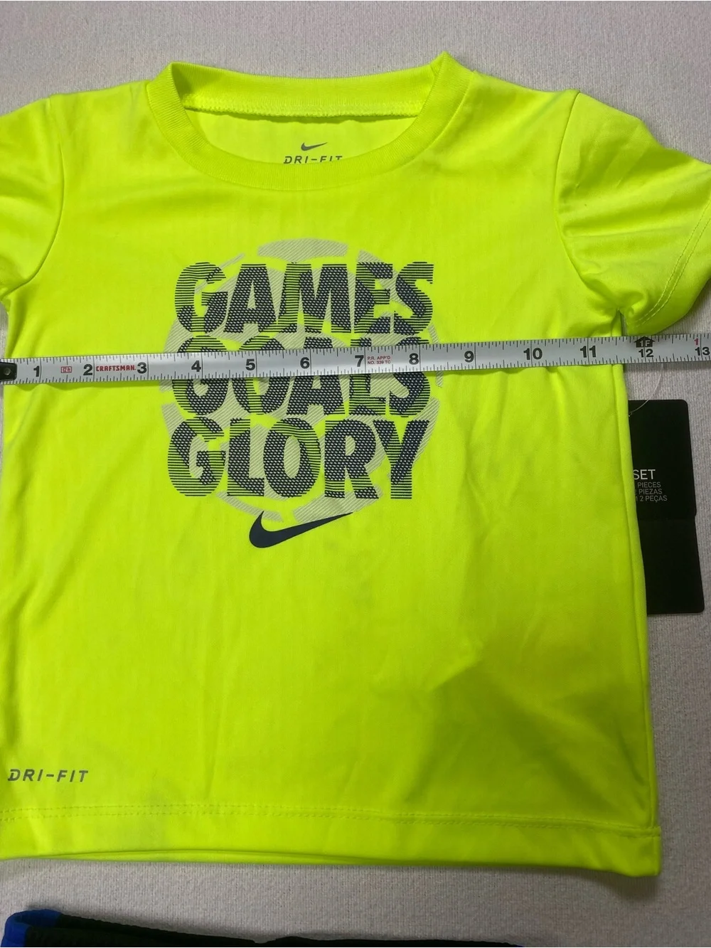 Nike Dri Fit 24M tee and shorts NWT. See description.